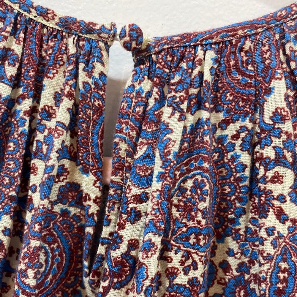 NWT J.Crew Palermo Smocked-Waist Mini Dress Floral Bouquet Linen XS $168 - Picture 5 of 8